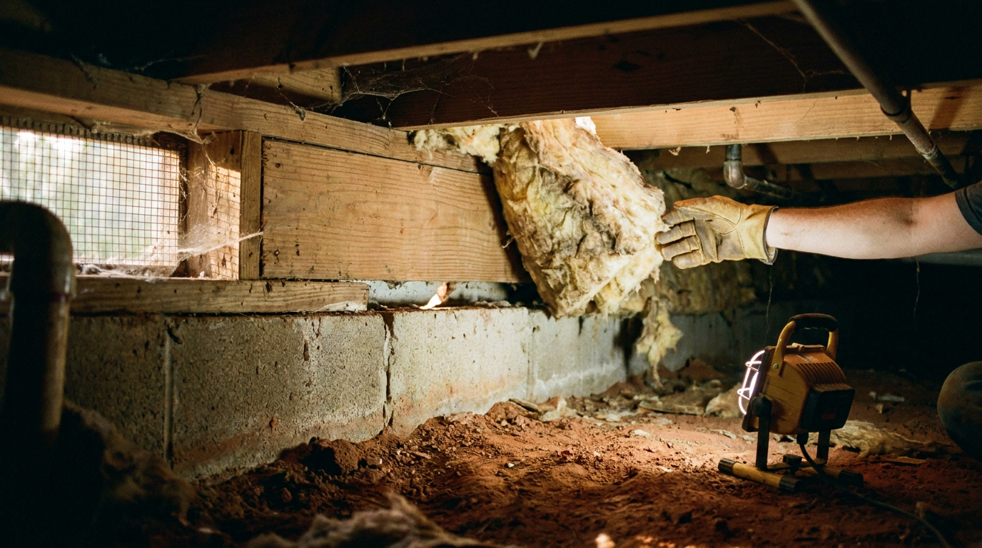The Rim Joist Is the Most Overlooked Air Leak in Every Pre-1980 Atlanta Home. Here's What's Actually Back There.